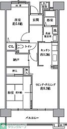 Ｔ’ｓｇａｒｄｅｎ清瀬 5階2SLDKの間取り