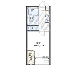 ミランダ野火止I 1階1Kの間取り
