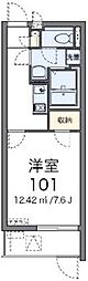 西武池袋線 桜台駅 徒歩11分の賃貸アパート 1階1Kの間取り