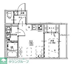 KEIAI RESIDENCE 清瀬II 3階1LDKの間取り