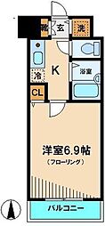 ヴェルステージ練馬 2階1Kの間取り
