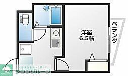 ＢＩＬＡＮＣＩＡ　ビランシア 3階1Kの間取り