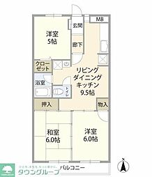 間取図画像 3LDK