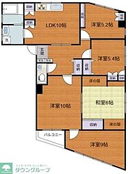 第10小野ビル 4階5LDKの間取り