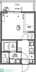 KEIAI RESIDENCE 新秋津 3階1Kの間取り