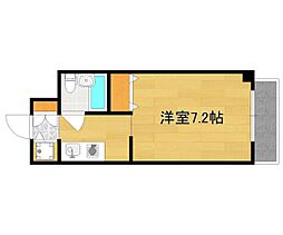 京阪本線 出町柳駅 徒歩14分の賃貸マンション 4階1Kの間取り