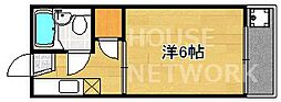 コーポ・こはくら 1Kの間取図画像