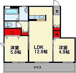 シャーメゾン志の 1階