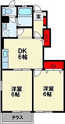 ラフィネ花瀬　四番館 1階