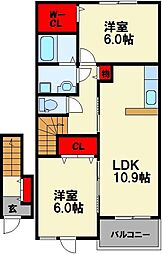 ラスティングハーモニー B棟 2階