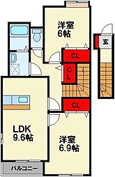 CENTURY椿 D棟 2階