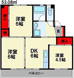 ビレッジハウス伊川 2号棟 4階