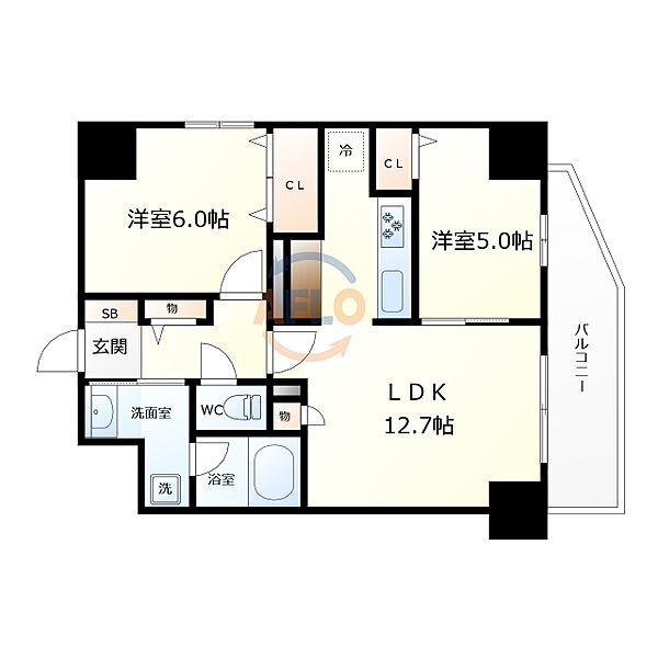 画像2:（仮称）東成区東小橋1丁目PJ　間取り