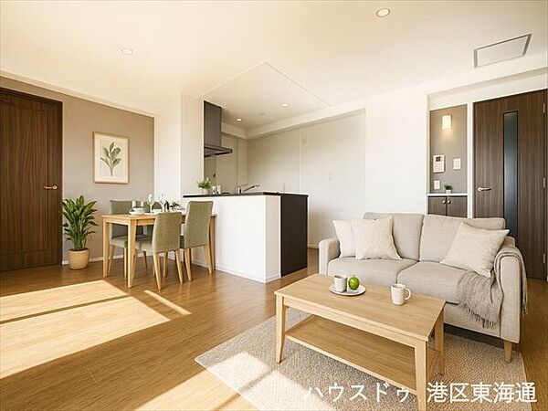 ※実際の写真に家具や調度品をCG合成したものです。家具等は販売に含まれておりません。