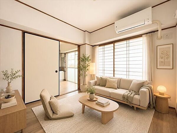 4.2帖※実際の写真に家具や調度品をＣＧ合成したものです。（家具等は販売に含まれておりません。）