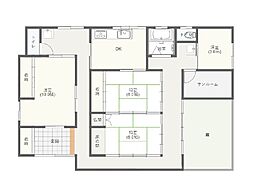 あわら町貸家 3DKの間取り