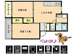 コーポ清水2号館 2階
