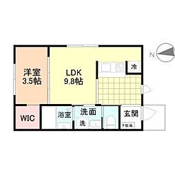 STORY　841 1階1LDKの間取り