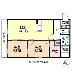間取図画像 2LDK