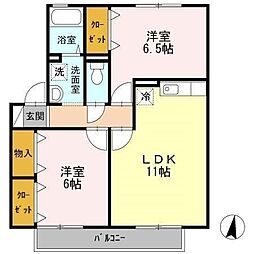 メルベーユ富の原 B棟 2階