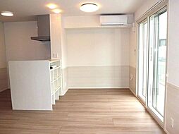 ハピネス古賀島　B棟 1階1LDKのリビング/ダイニング