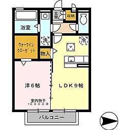 ルミナーレ栄田 1LDKの間取図画像