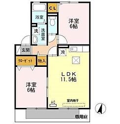 コンフォール竹松 I棟 1階/-