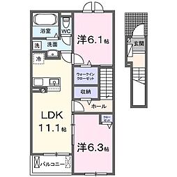 ラカリアC 2階/-