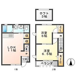 間取図画像 2LDK