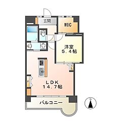 岐山ハイツ 1LDKの間取図画像