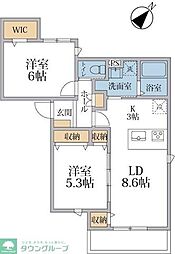 間取図画像 2LDK