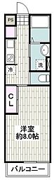 リブリ・湘南六会 1Kの間取図画像