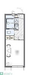 レオパレスコーワビレッジ 1Kの間取図画像