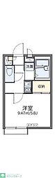 ヤングヴィラ坂上 1Kの間取図画像