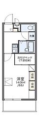 レオパレスPoem 1Kの間取図画像
