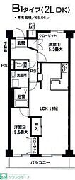 秋津高山館 2LDKの間取図画像