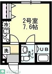 ベイルーム辻堂元町2 1Kの間取図画像