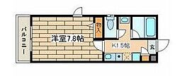 プリマベラ湘南 1Kの間取図画像