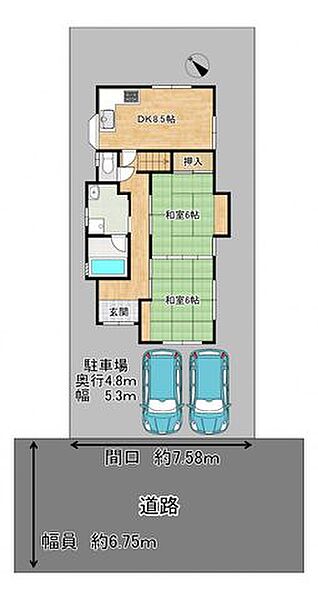 【リフォーム中】前面道路幅約7ｍありますので駐車もゆっくりしていただけます。