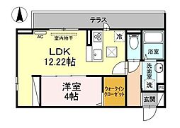 間取図画像 1LDK