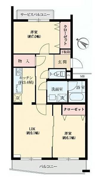 全居室フローリングでお掃除もラクラク