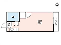 JR芸備線 安芸矢口駅 徒歩13分の賃貸アパート 1階ワンルームの間取り