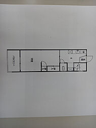 広島電鉄8系統 舟入南駅 徒歩14分の賃貸マンション 1階1Kの間取り