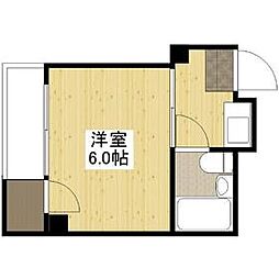 JR山陽本線 天神川駅 徒歩13分の賃貸マンション 5階1Kの間取り
