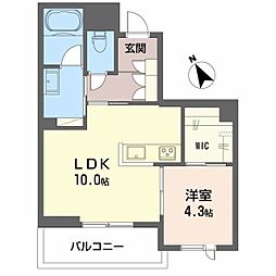 広島電鉄宮島線 広電西広島(己斐)駅 徒歩7分の賃貸マンション 3階1LDKの間取り
