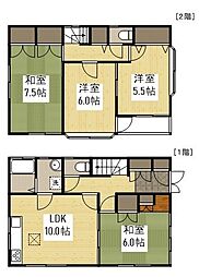 JR芸備線 戸坂駅 徒歩16分の賃貸一戸建て 1階4LDKの間取り