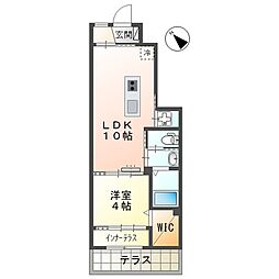 広島電鉄2系統 広電西広島(己斐)駅 徒歩23分の賃貸アパート 1階1LDKの間取り