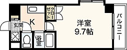 JR可部線 安芸長束駅 徒歩14分の賃貸マンション 4階1Kの間取り