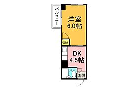 JR呉線 向洋駅 徒歩22分の賃貸マンション 3階1DKの間取り