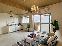 JR可部線 上八木駅 徒歩7分の賃貸マンション 4階1LDKのリビング/ダイニング